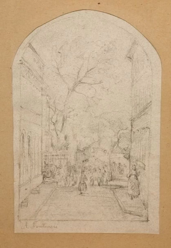 Scena di strada animata